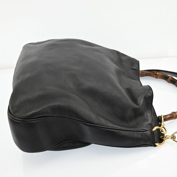 Auth Gucci Bamboo 2Way Shoulder Bag #47302G16B - Picture 5 of 12